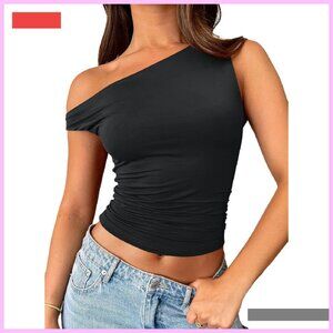Off Shoulder Crop Tank Top Summer Fashion Top Women's Casual Wear